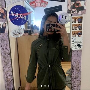 army green jacket !!